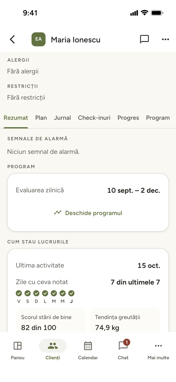 Fiecare client dintr-o privire
