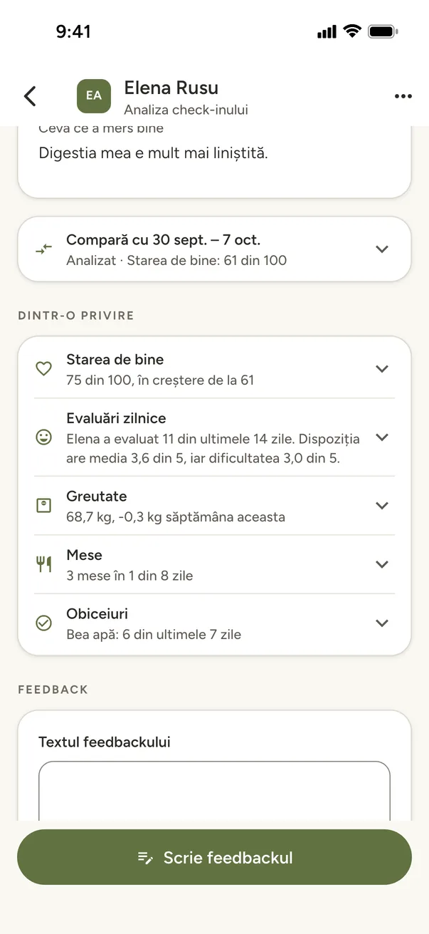 Check-inuri care îți așteaptă feedbackul